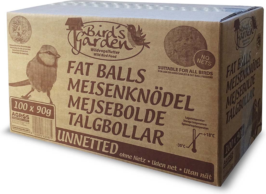 Birds Garden Meisenknödel ohne Netz im Karton 100x90g