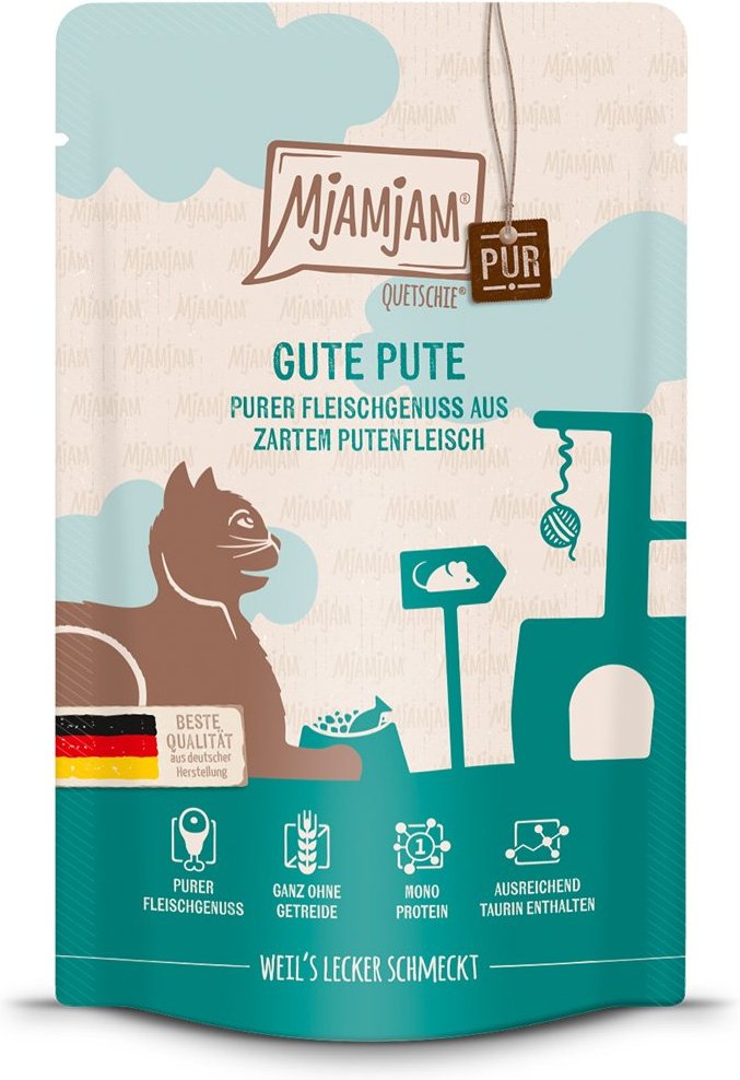 MjAMjAM Quetschie purer Fleischgenuss gute Pute pur 12x125g