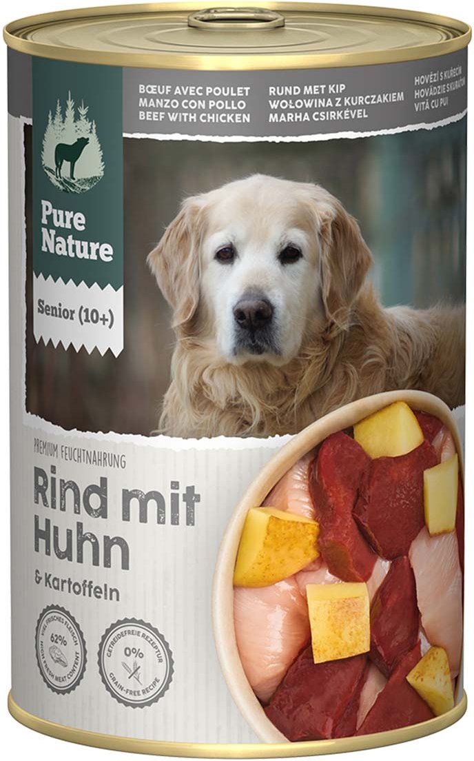 Pure Nature Hund SENIOR Rind mit Huhn 6x400g