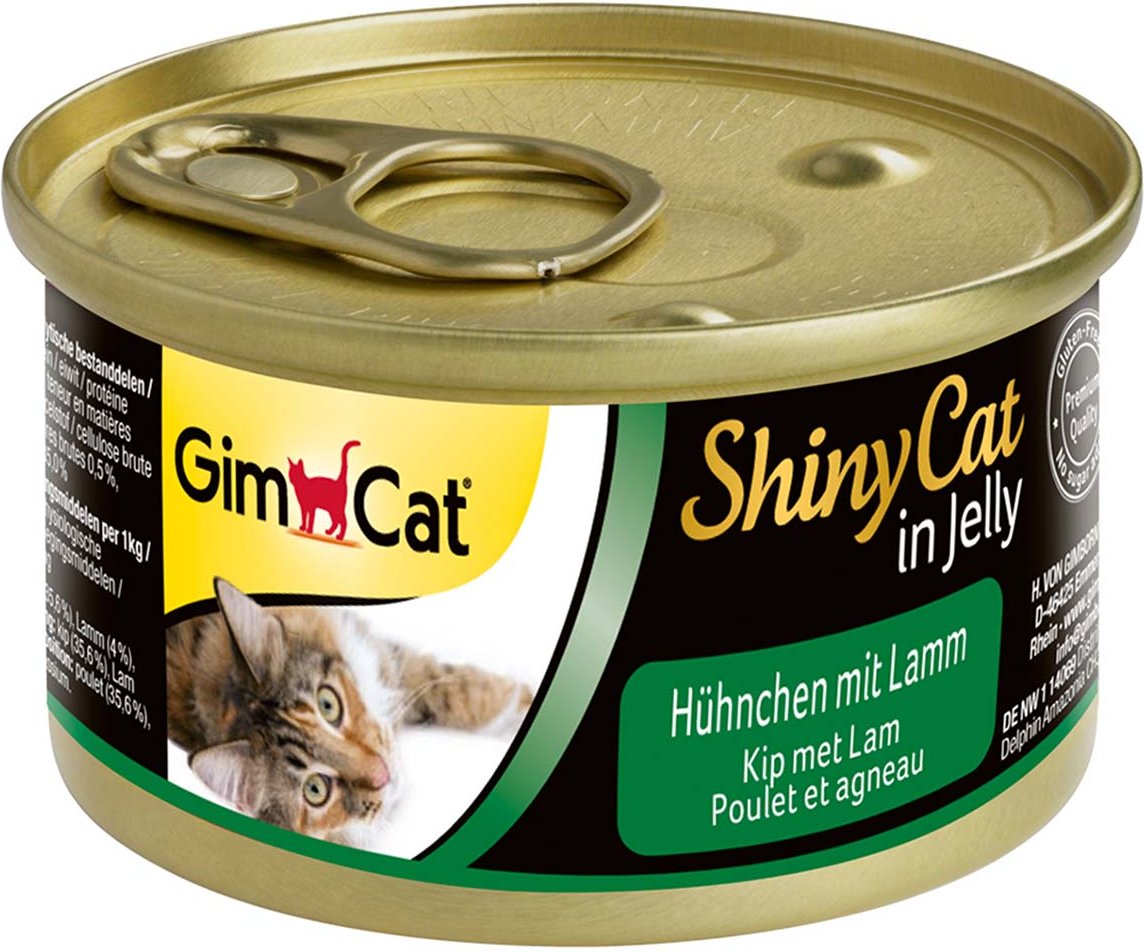 GimCat ShinyCat Hühnchen & Lamm 24x70g
