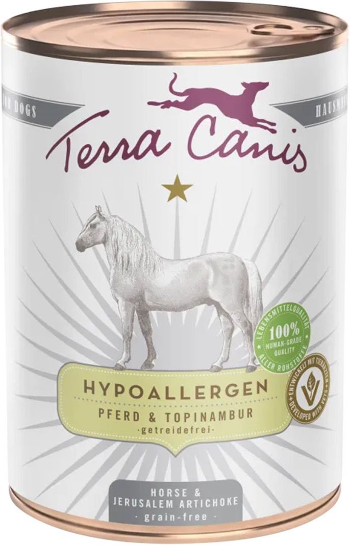 Terra Canis HYPOALLERGEN – Pferd mit Topinambur, getreidefrei 6x400g