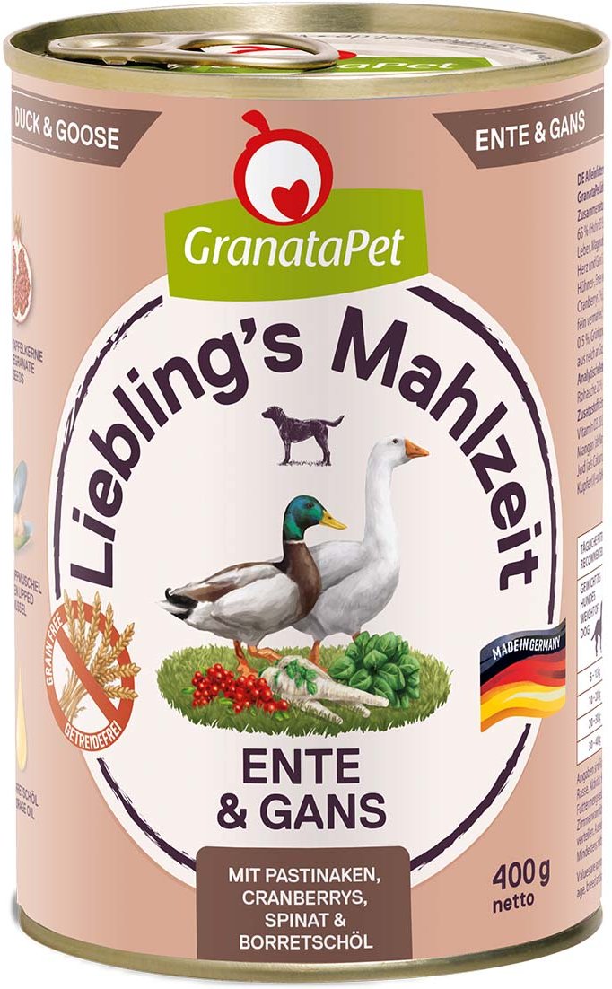 GranataPet Liebling's Mahlzeit Ente und Gans 6x400g