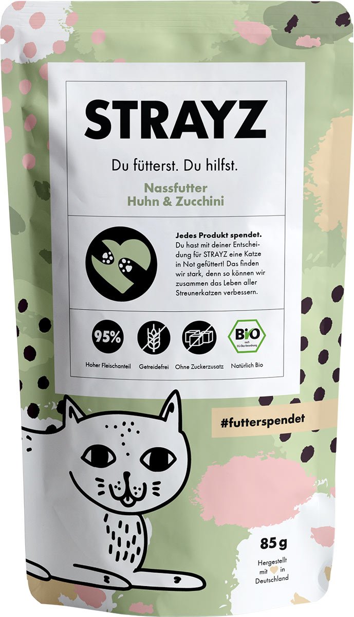 STRAYZ Bio Huhn & Zucchini 14x85g