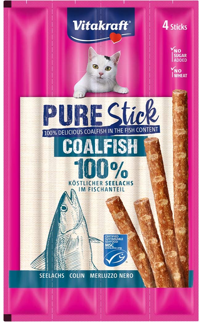 Vitakraft Pure Stick Seelachs 40x5g
