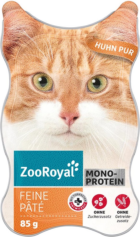 ZooRoyal Feine Pâté Huhn Pur 18x85g