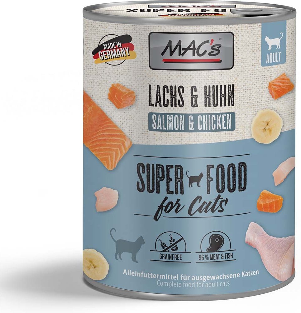 Thumbnail - MAC's Cat Fleischmenü Lachs und Huhn 6x800g