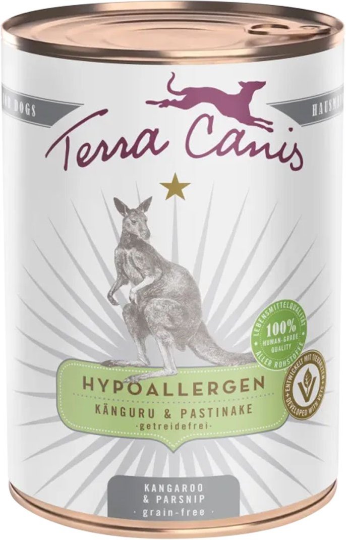 Terra Canis HYPOALLERGEN – Känguru mit Pastinake 6x400g
