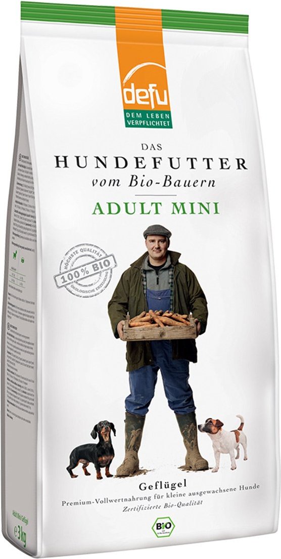 Defu Adult Mini Bio-Geflügel Trockenfutter 3kg