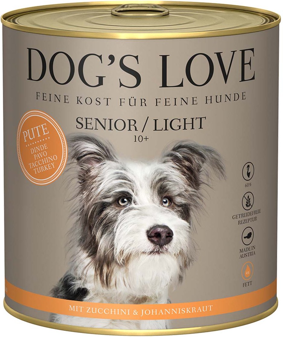 DOG'S LOVE SENIOR Pute 6x400g
