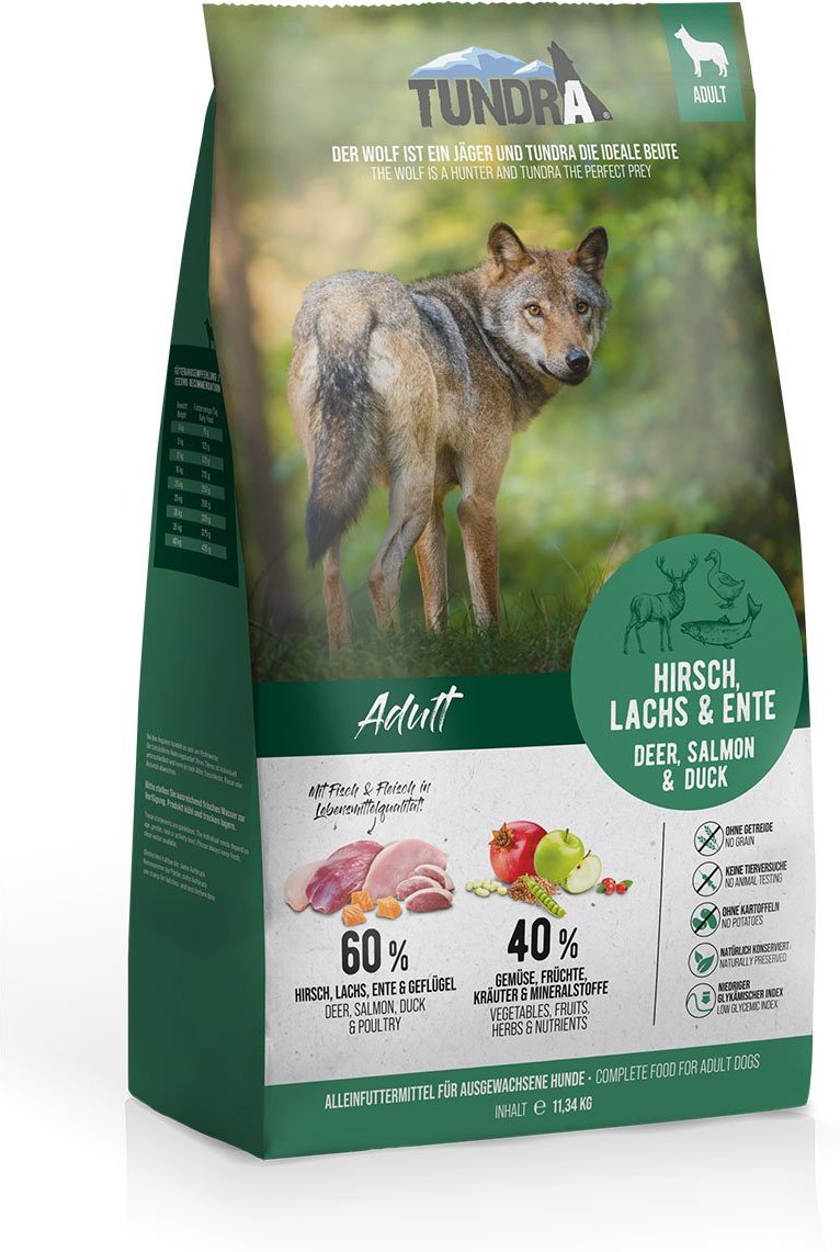Tundra Dog Hirsch, Ente, Lachs 11,34kg