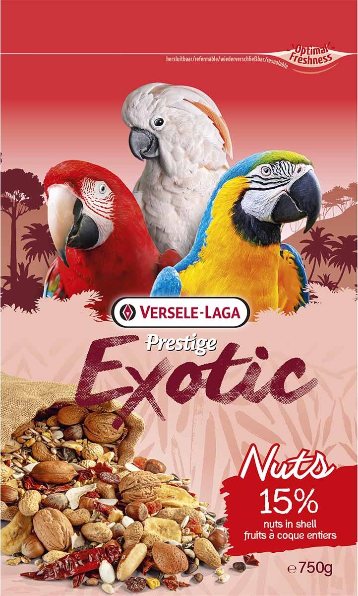 Versele Laga Prestige Premium Papageien Exotic Nuts Mix 2x750g