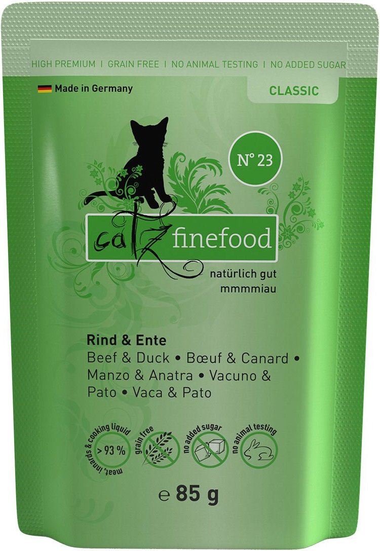 catz finefood Classic N° 23 - Rind & Ente 16x85g