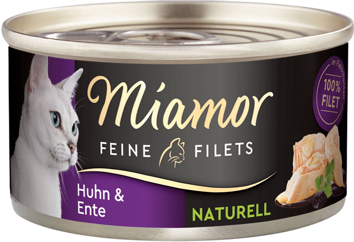 Miamor Feine Filets naturell Huhn & Ente 24x80g
