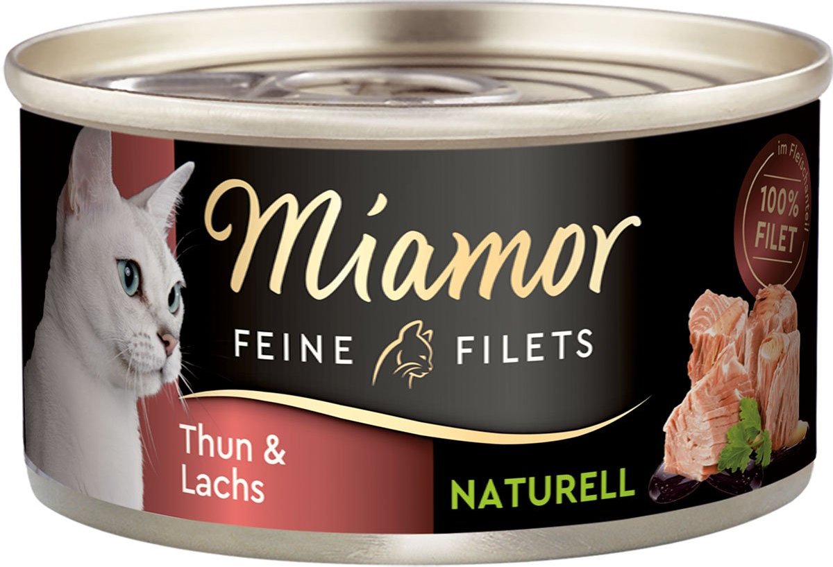 Miamor Feine Filets naturell Thun & Lachs 48x80g