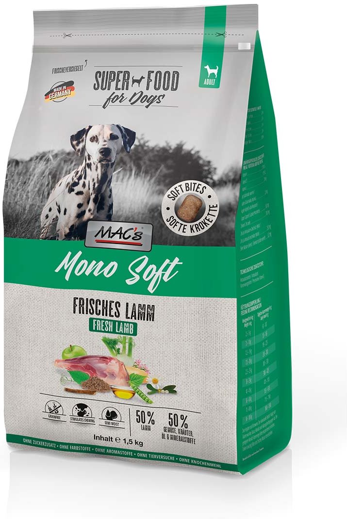 MAC's Dog Mono Soft Frisches Lamm 1,5 kg