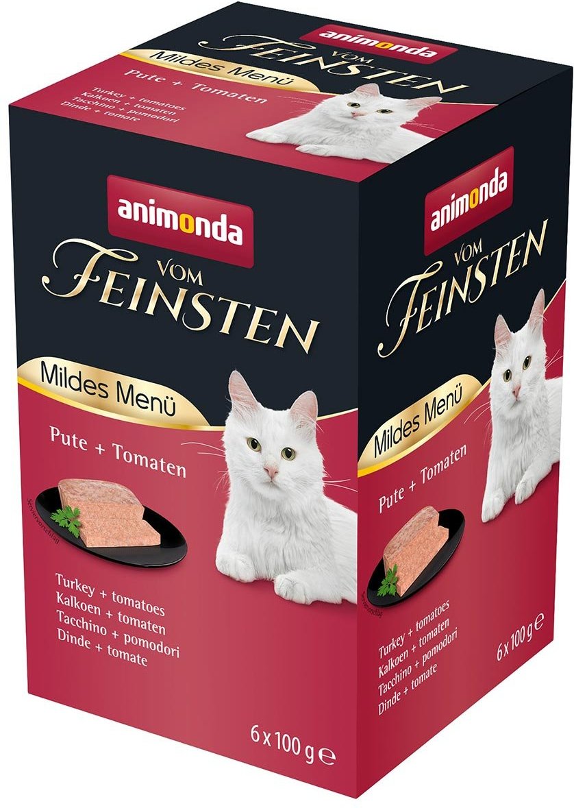 animonda vom Feinsten Adult Mildes Menü Pute + Tomaten 32x100g