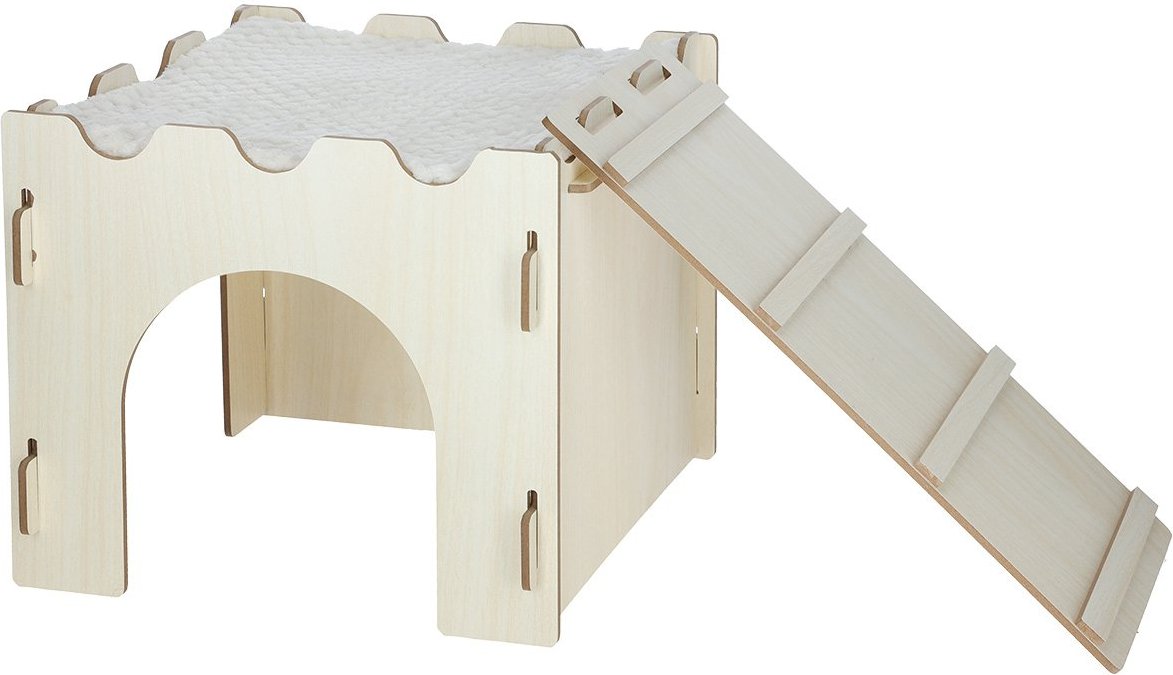 Kerbl Nagerburg mit Leiter und Kissen 28x28x25cm