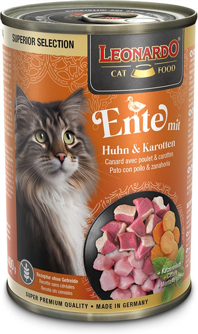 Leonardo Ente mit Huhn & Karotten 6x400g