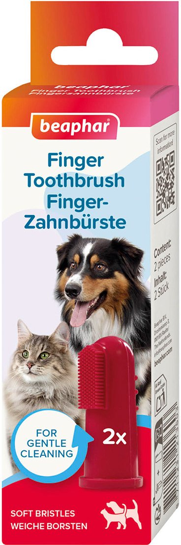 beaphar Fingerzahnbürste Hund und Katze 2 St.