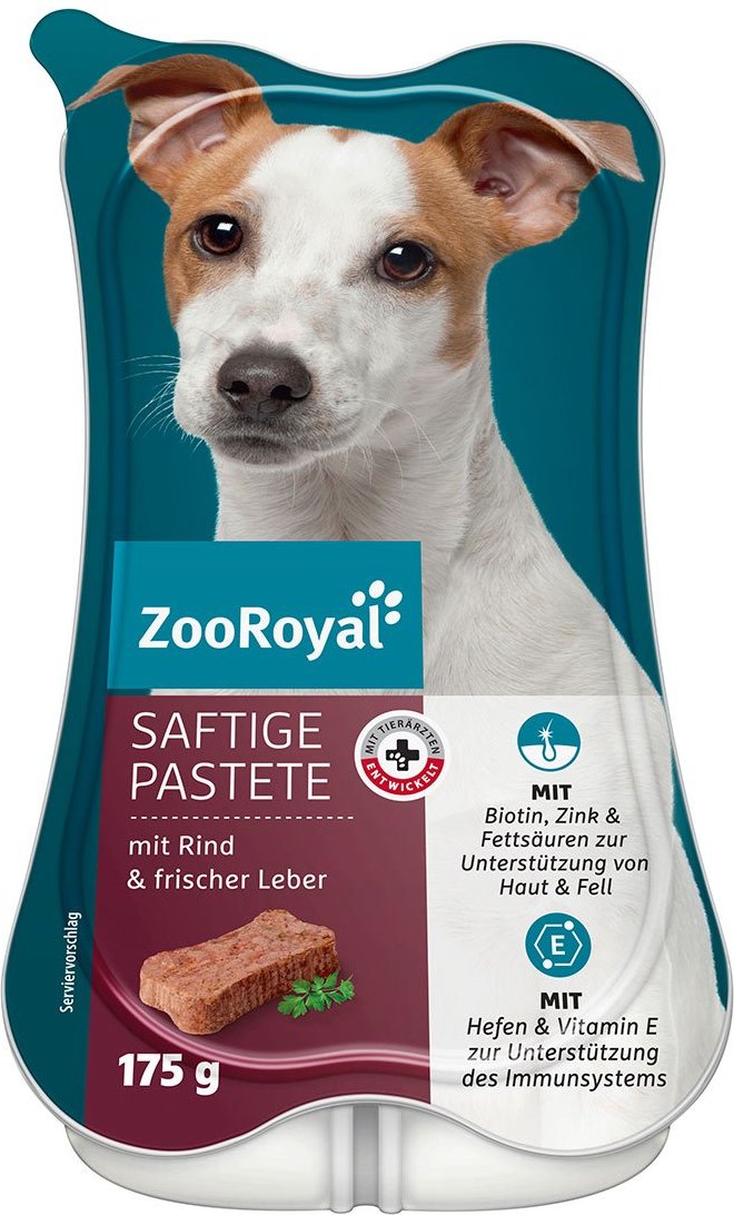 ZooRoyal Saftige Pastete mit Rind & Leber 15x175g