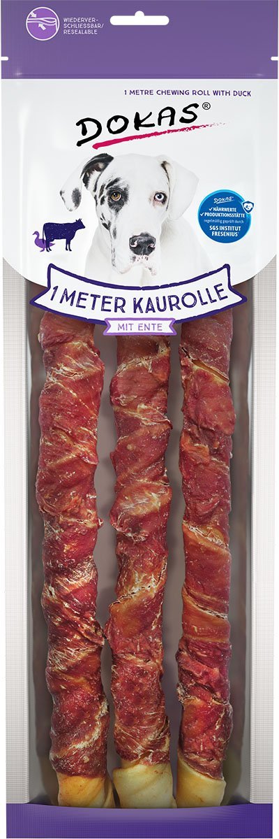 Dokas 1 Meter Kaurolle mit Ente (Rinderhaut) 315g