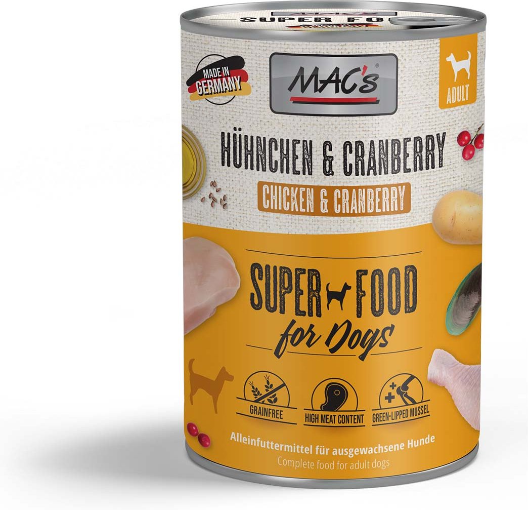 MAC's Dog Hühnchen und Cranberry 12x400g