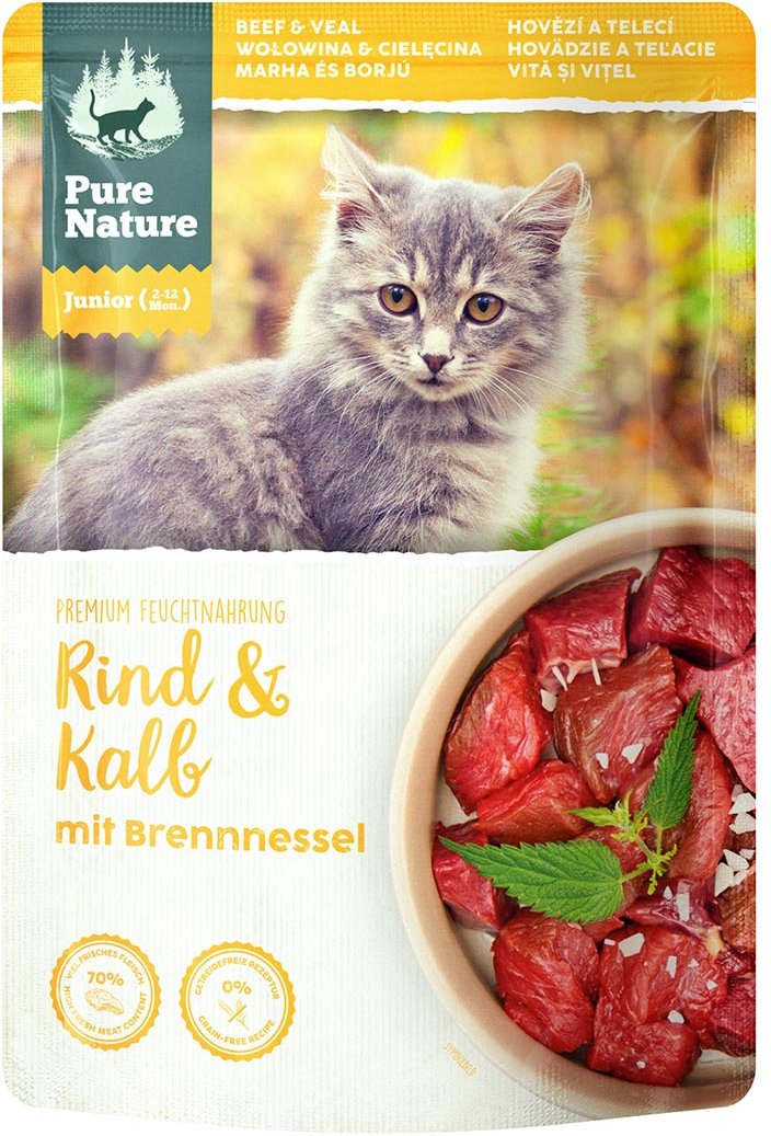 Pure Nature JUNIOR Rind & Kalb mit Brennnessel 12x85g