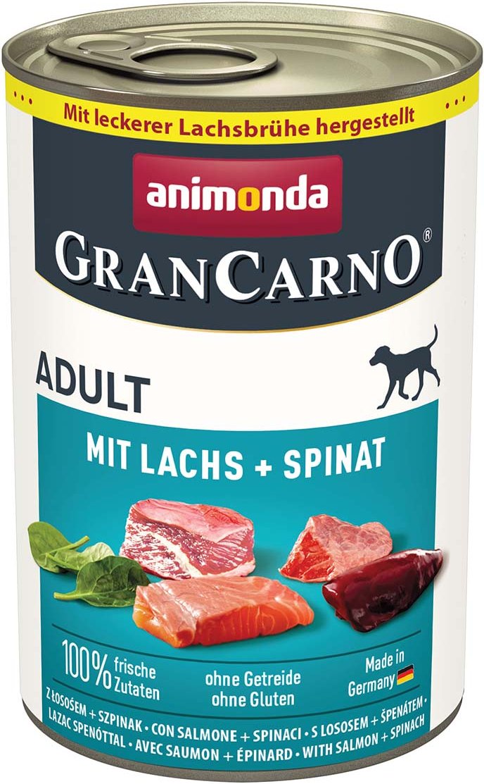 animonda GranCarno Adult mit Lachs + Spinat 6x400g
