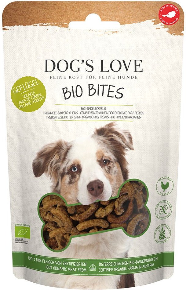 DOG'S LOVE BIO BITES Geflügel 150g
