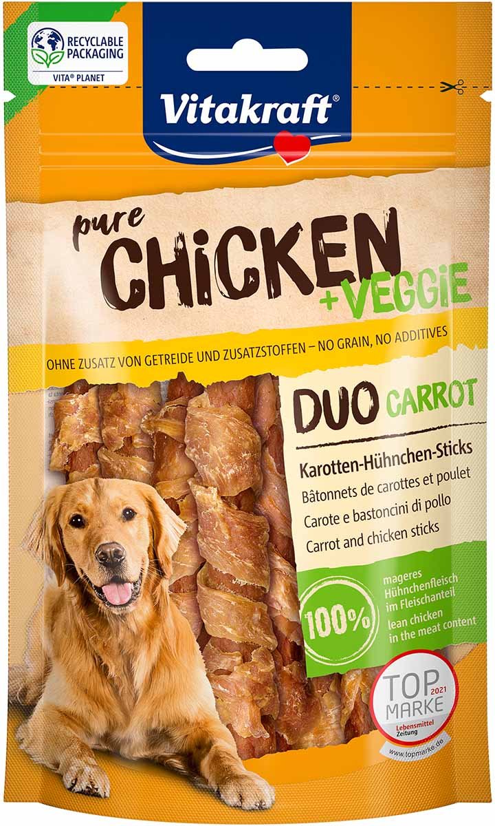 Vitakraft CHICKEN Veggie Karottenstick+Hühnchen 80g