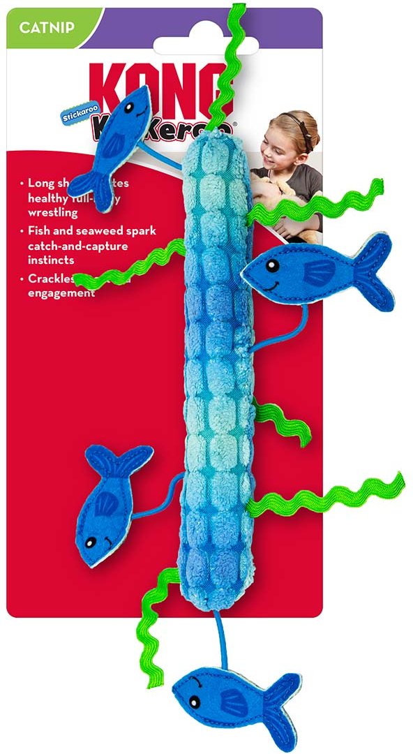 KONG Katzenspielzeug Kickeroo Stickaroo