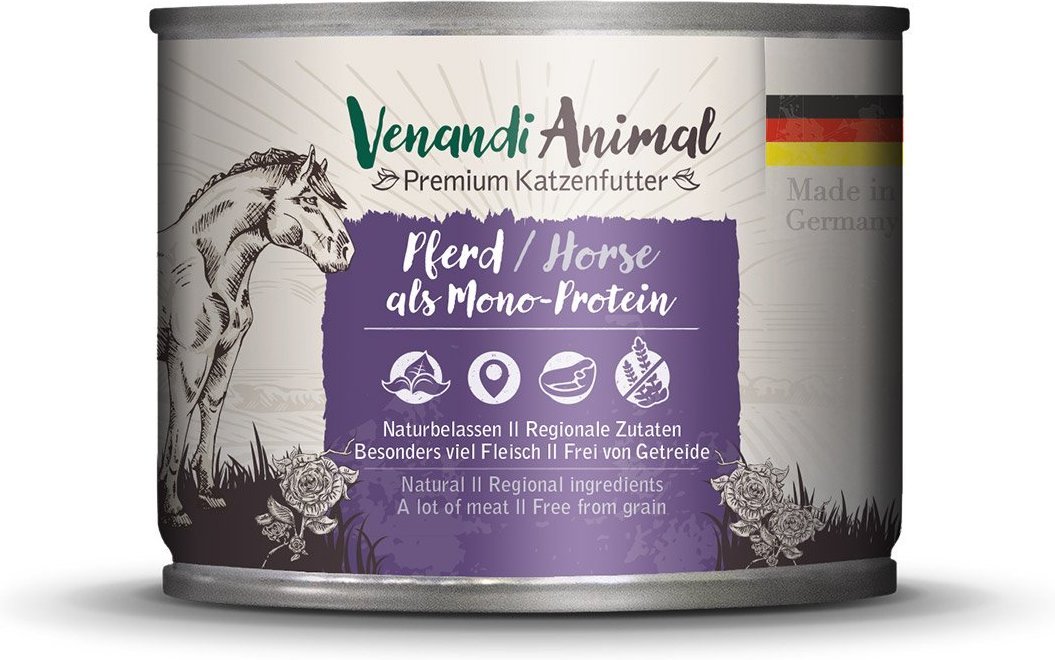 Venandi Animal - Pferd als Monoprotein 12x200g