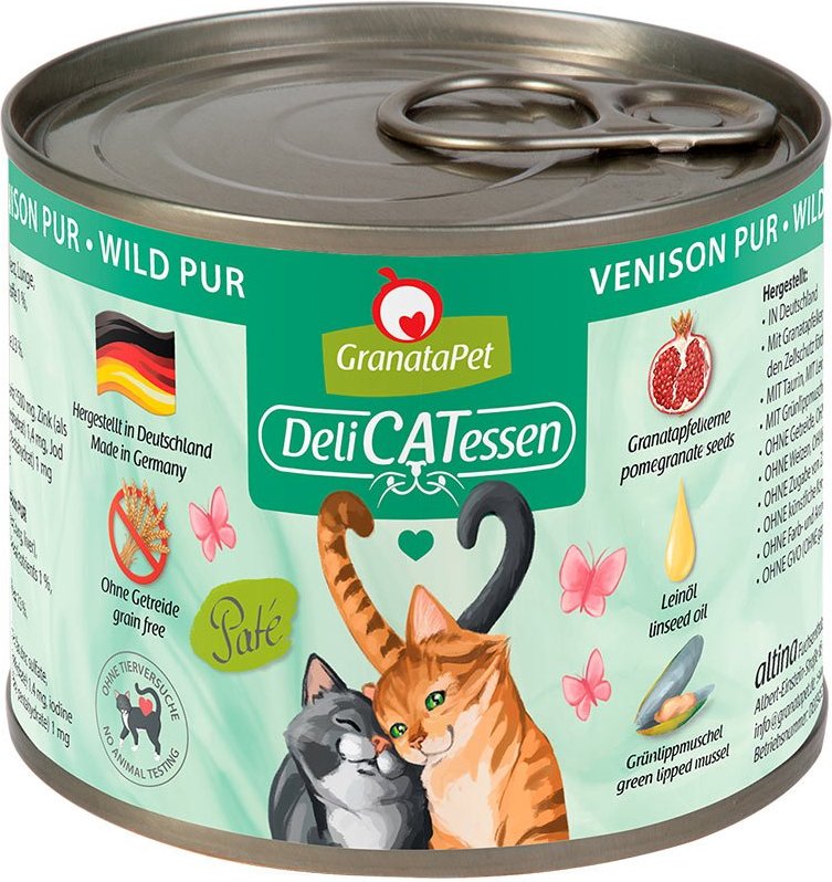 GranataPet Katze - Delicatessen Dose Wild PUR 6x200g