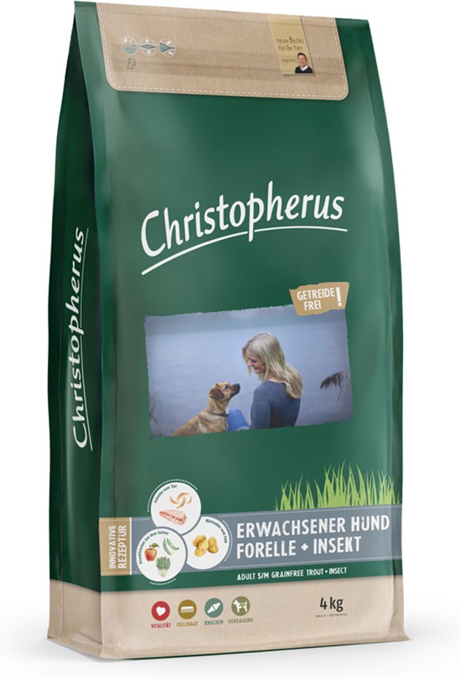 Christopherus Getreidefrei - Forelle + Insekt 4kg