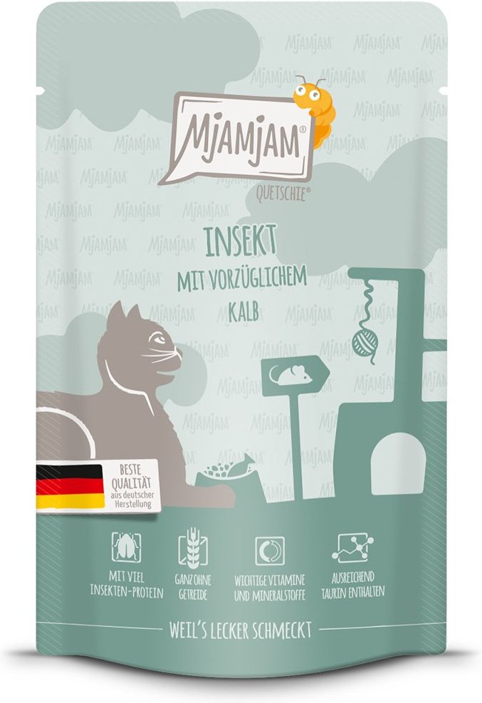 MjAMjAM -Quetschie- Insekt mit vorzüglichem Kalb 12x125g