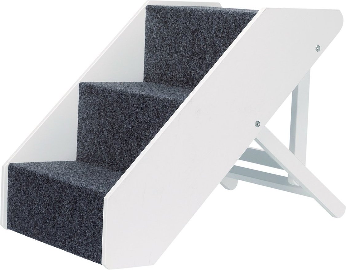 Trixie Heimtiertreppe, 3-stufig verstellbar - weiß