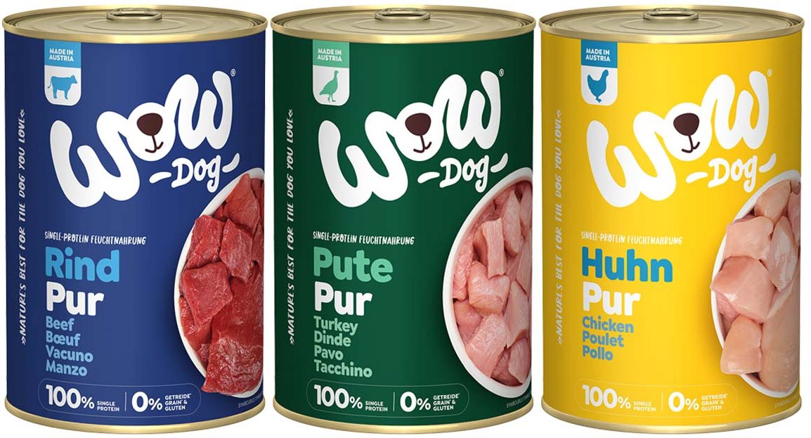 WOW Dog Mixpaket Pur 18x400g