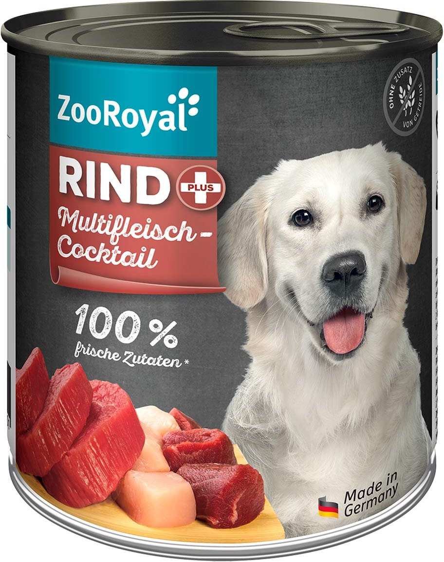 ZooRoyal Rind + Multifleischcocktail 6x800g