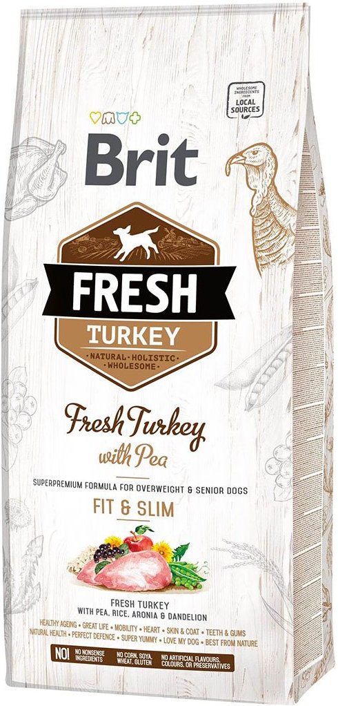 Brit Fresh Dog - Overweight & Senior dogs - Turkey - Fit & Slim 12kg