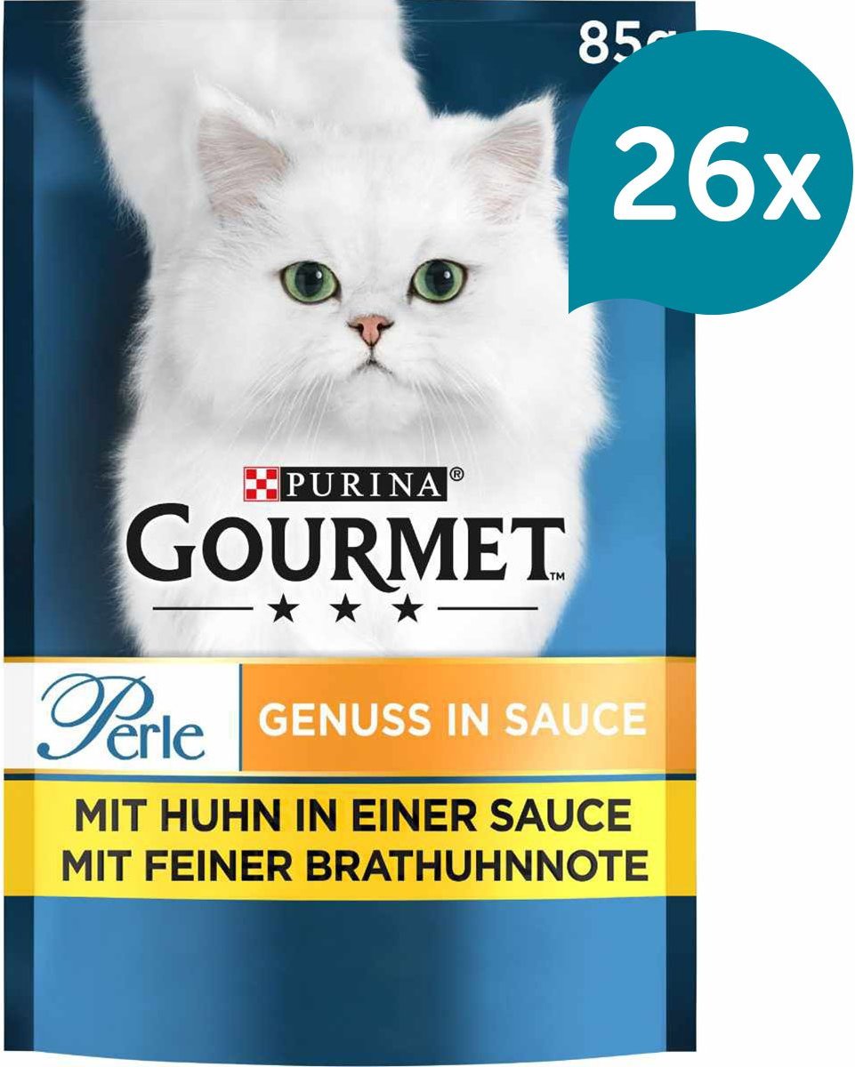 GOURMET Perle Genuss in Sauce mit Huhn 26x85g