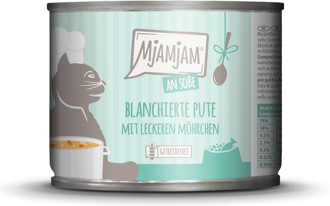 MjAMjAM blanchierte Pute mit Möhrchen an Soße 24x185g