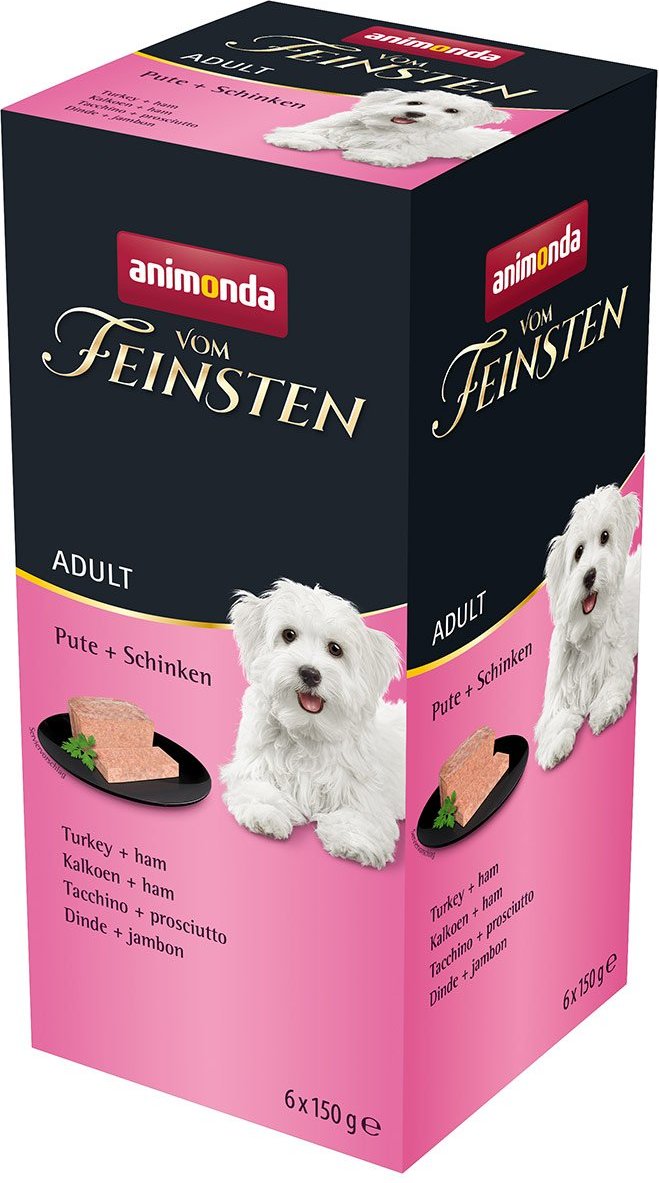 animonda vom Feinsten Adult Pute + Schinken 18x150g