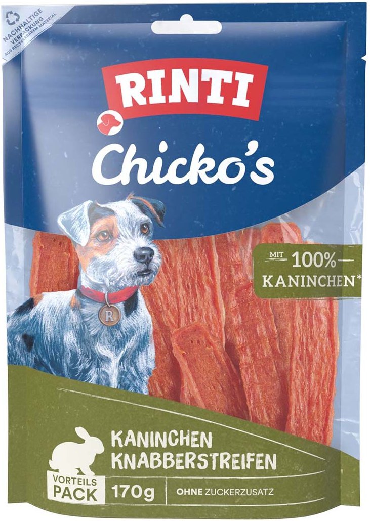 RINTI Chicko's Kaninchen Knabberstreifen 170 g