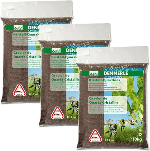 Dennerle Kristall Quarzkies Dunkelbraun 3x10kg SPARANGEBOT