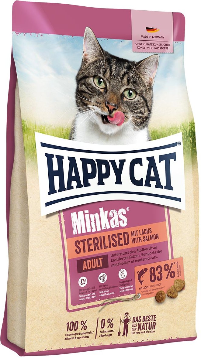 Happy Cat Minkas Sterilised Lachs 1,5 kg