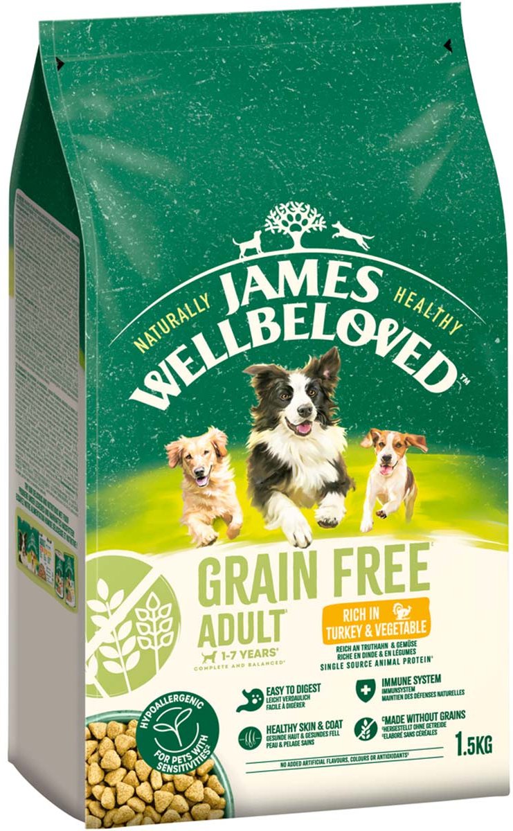 JAMES WELLBELOVED Adult Truthahn & Gemüse 1,5 kg