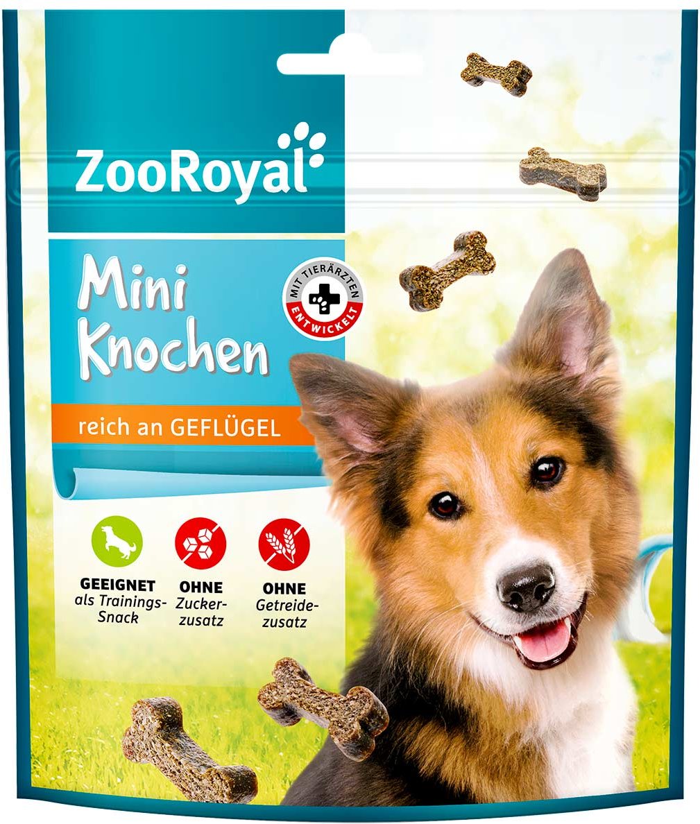ZooRoyal Mini Knochen reich an Geflügel 5x100g
