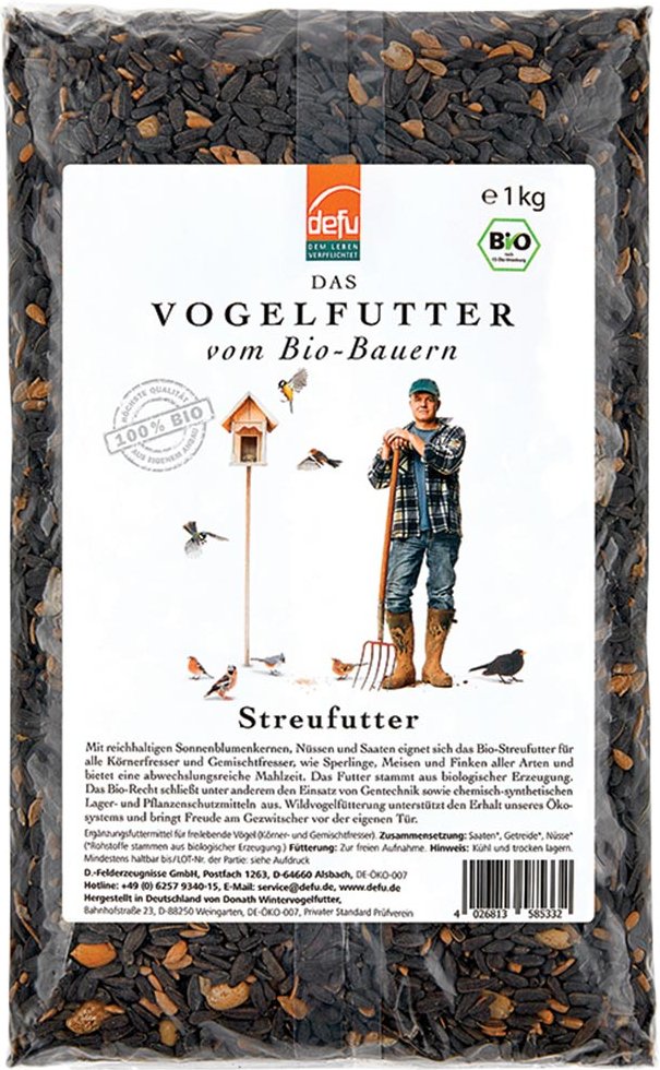 Defu Wildvögel Bio-Streufutter 1kg