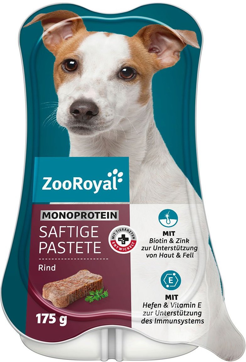 ZooRoyal Saftige Pastete Mono-Protein Rind 15x175g