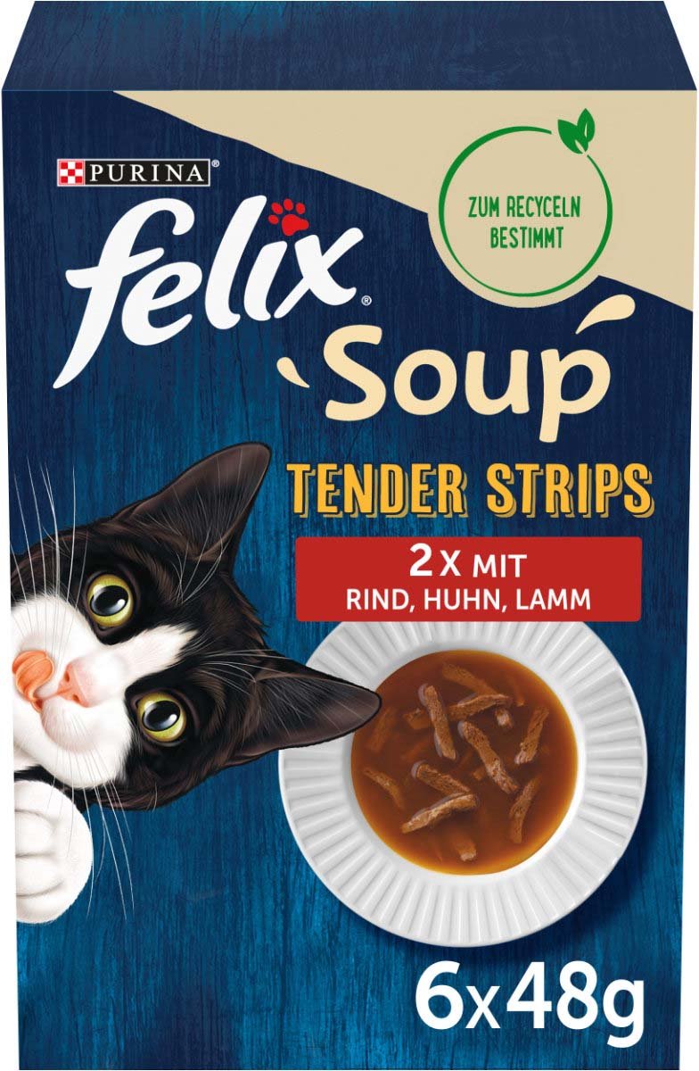 Thumbnail - FELIX Soup Tender Strips Vielfalt vom Land 48x48g